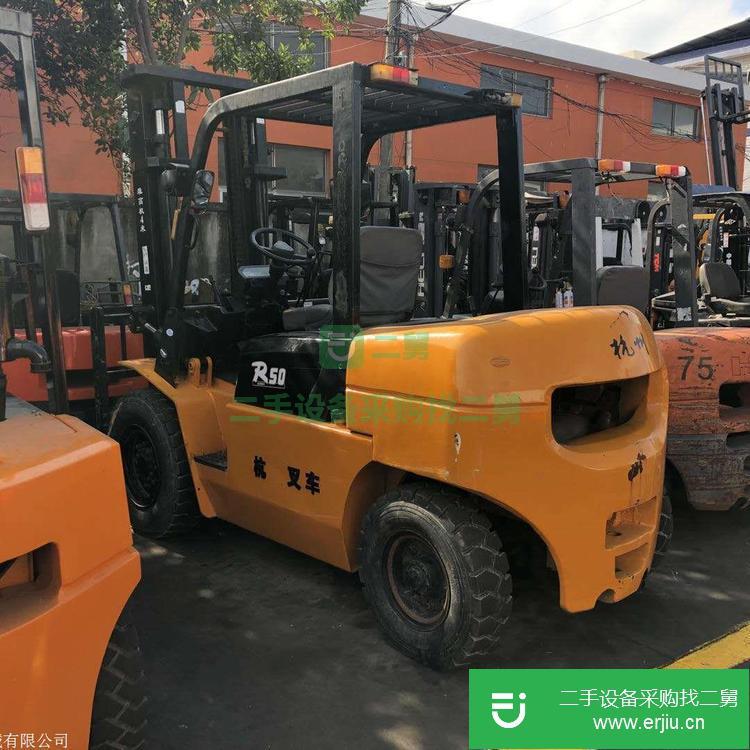 上海出售二手上海長富內燃四支點坐駕式叉車