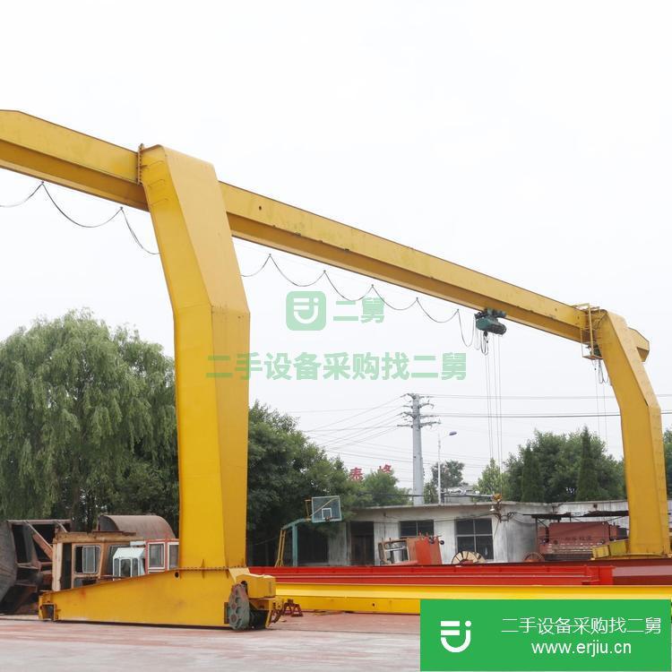 出售山東二手萬力單梁L型龍門吊
