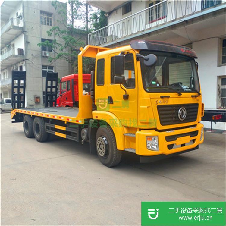 湖北出售二手江淮后雙橋挖掘機拖車