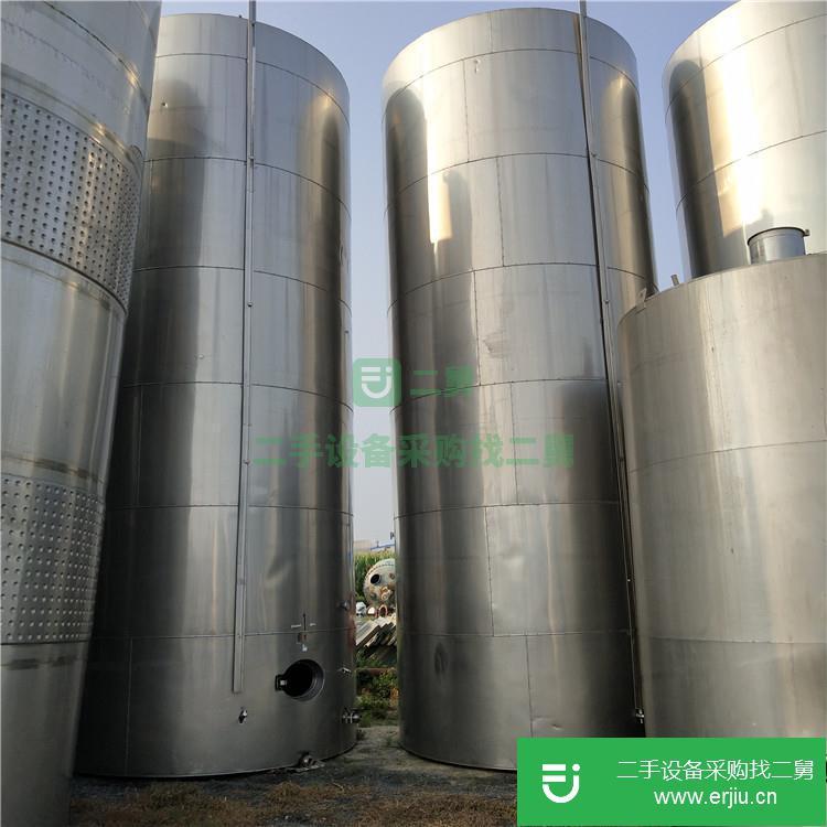 山東出售二手華勁立式不銹鋼儲(chǔ)罐
