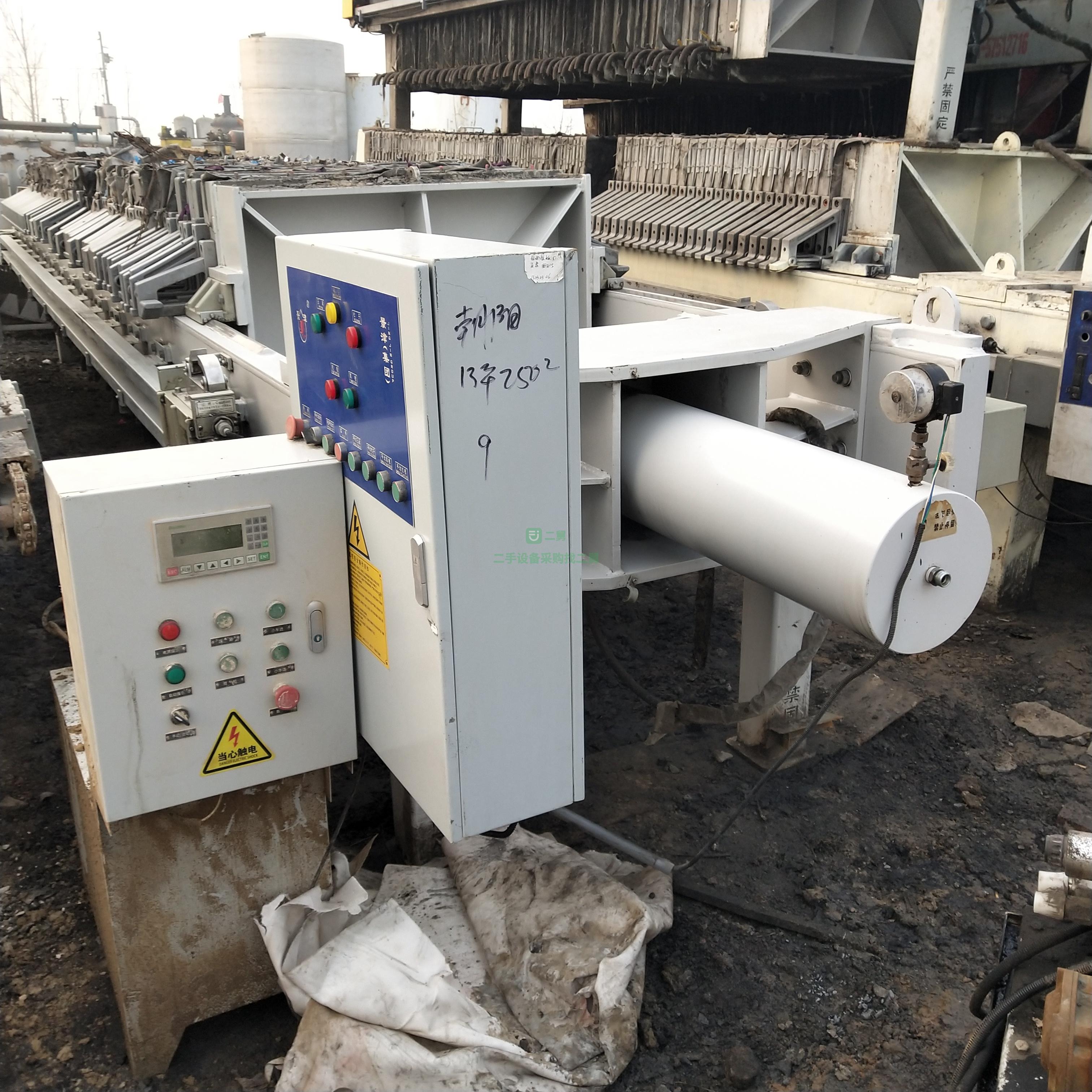 二手的九成新的10臺200平方壓濾機急轉