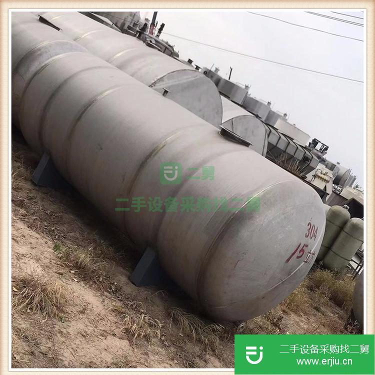 山東出售8個厚5噸二手不銹鋼儲存罐