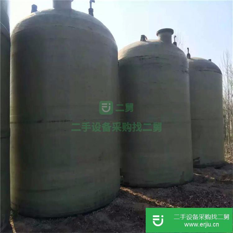 山東濟寧出售二手10立方-60立方臥式玻璃鋼儲罐