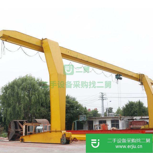 山東出售二手萬力10噸L型單梁龍門吊起重機