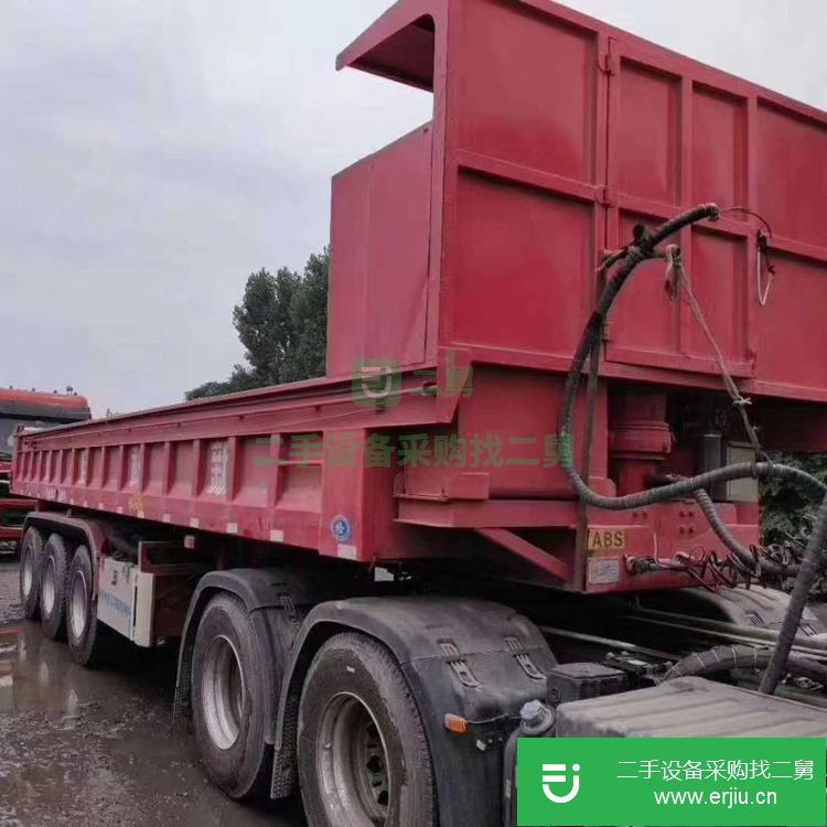 山東濟寧出售二手后翻半掛車
