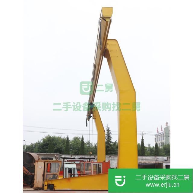 山東出售二手萬力10噸L型單梁龍門吊起重機