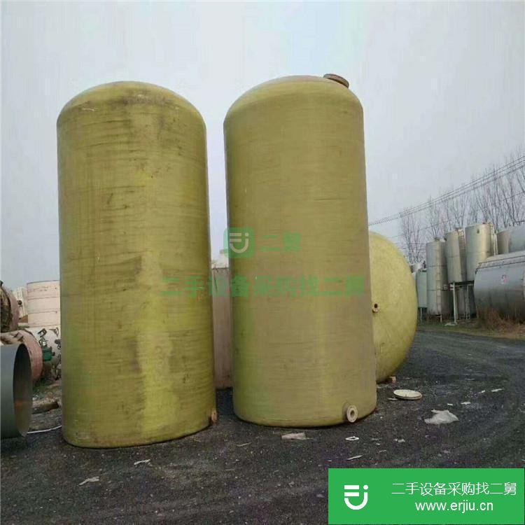 山東出售二手臥式玻璃鋼儲罐 5萬左右 九成新
