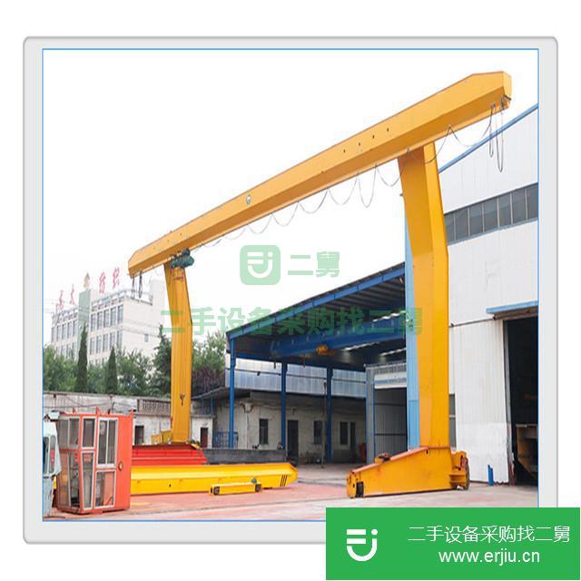 山東出售二手萬力10噸L型單梁龍門吊起重機