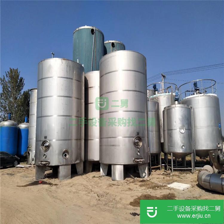 山東省濟寧市出售二手不銹鋼拉缸儲罐