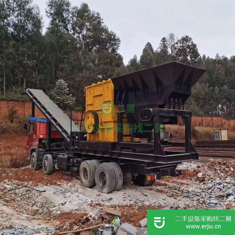 云南昆明出售二手柴油機移動破碎機