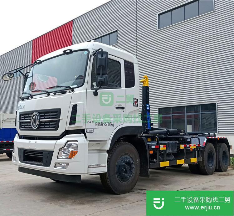 湖北出售二手東風(fēng)勾臂式垃圾車