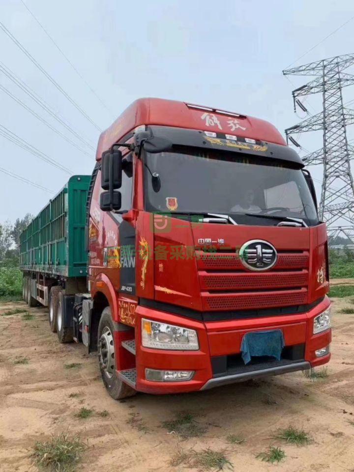 石家莊出售一年六個月J6，420馬力牽引車。帶全保險。