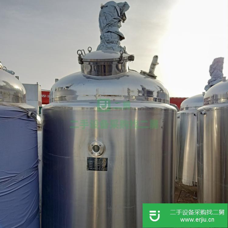 山東出售二手12立方搪瓷反應釜
