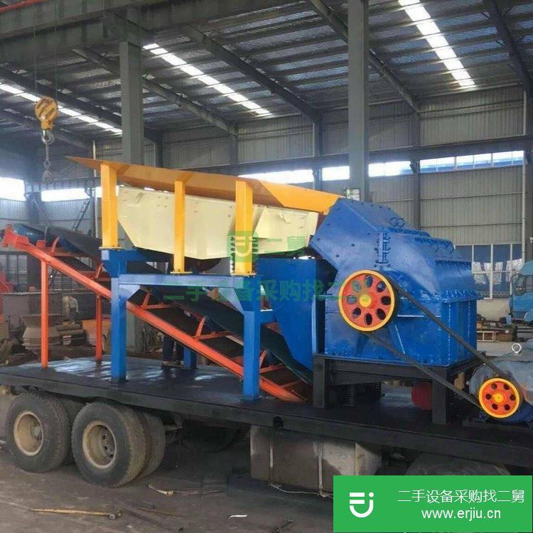 云南昆明出售二手柴油機移動破碎機