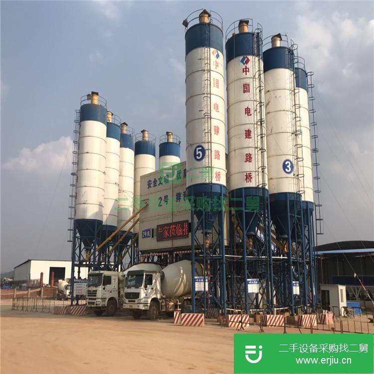 云南昆明出售二手大型全自動新型混凝土攪拌站