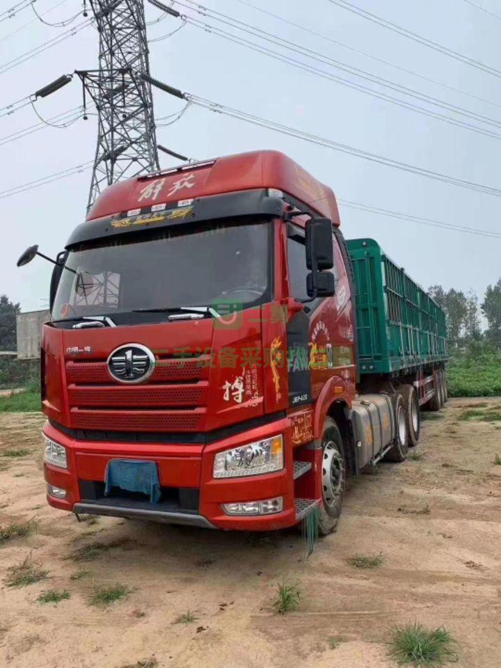 石家莊出售一年六個月J6，420馬力牽引車。帶全保險。