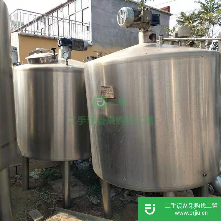 山東出售二手一順電加熱不銹鋼化膠攪拌罐