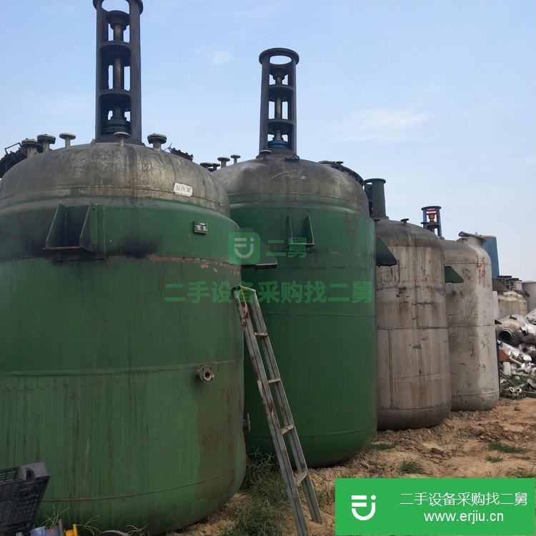 山東出售二手12立方搪瓷反應釜