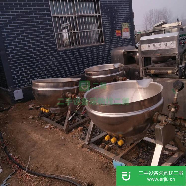 山東濟寧出售二手燃氣夾層鍋