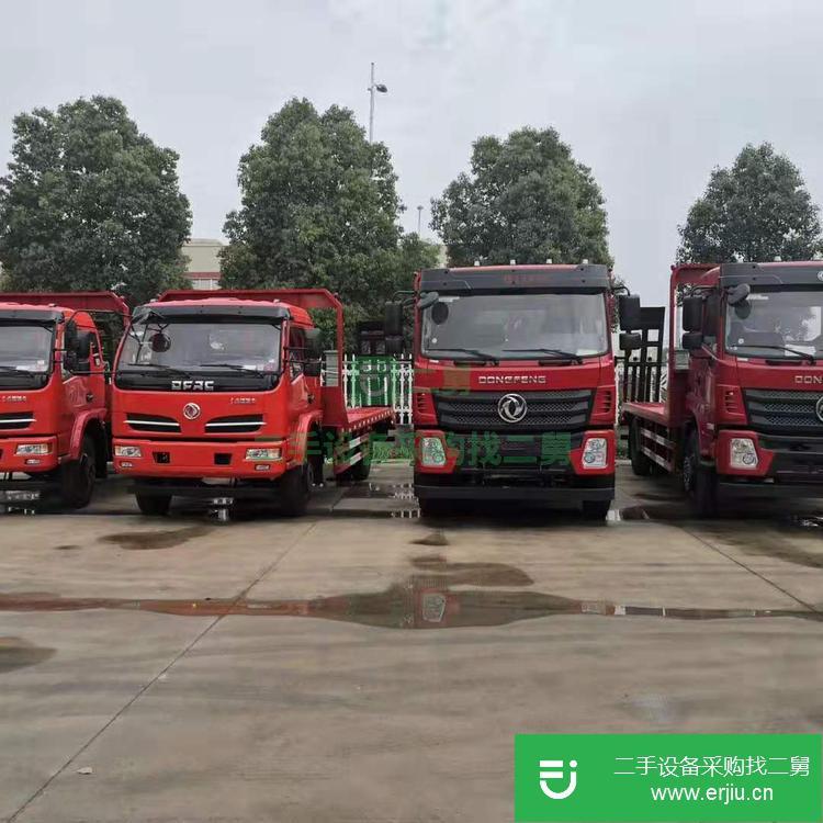 湖北出售二手東風平板拖車 九成新 10萬以下