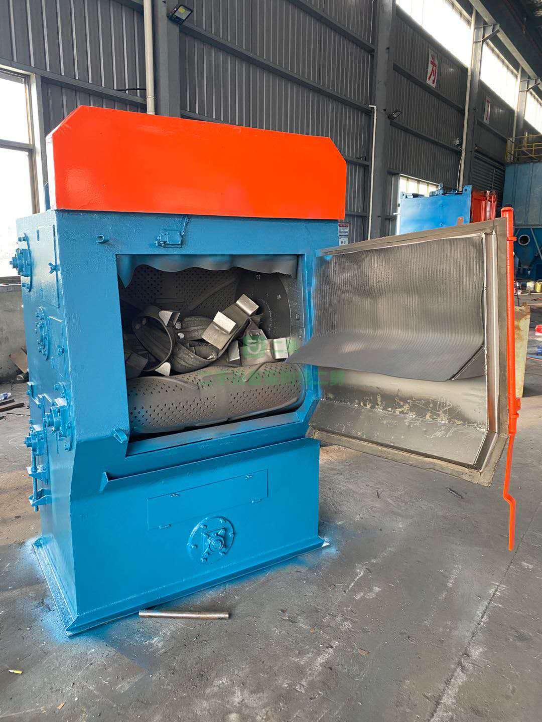江蘇出售Q326履帶式拋丸機，翻新機，9.9成新