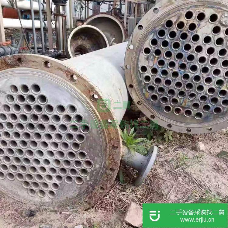 山東出售二手管殼螺旋纏繞冷凝器