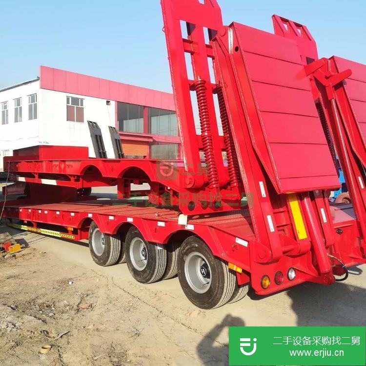 山東出售二手低平板半掛車