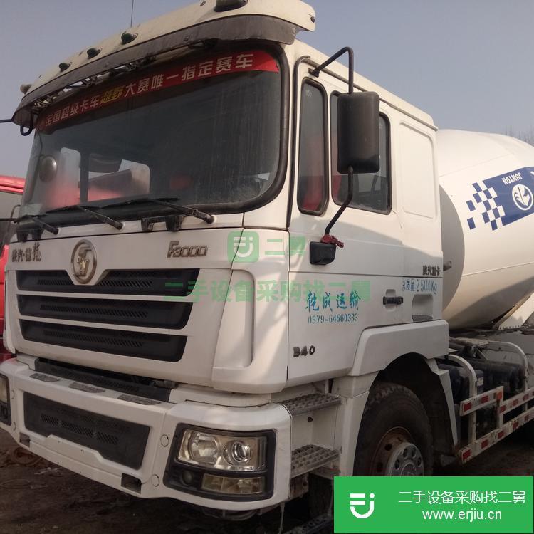 山東出售二手陜汽德龍混凝土攪拌罐車