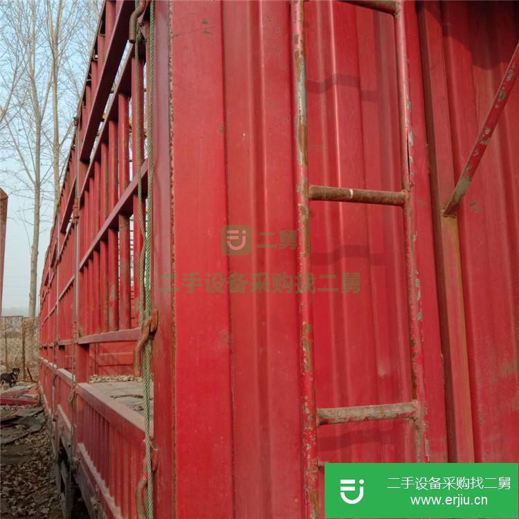 山東出售二手對開花欄運輸半掛車