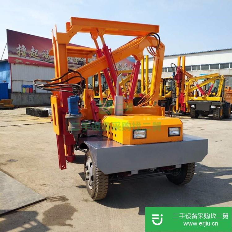 山東出售二手小型護欄打樁機