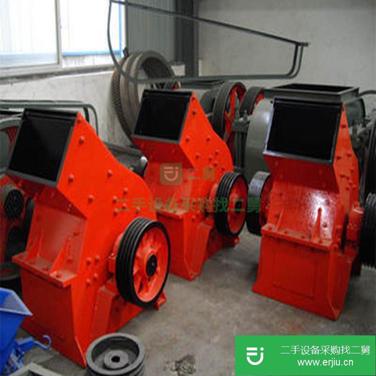 河南出售二手建筑水泥混凝土碎塊錘式破碎機