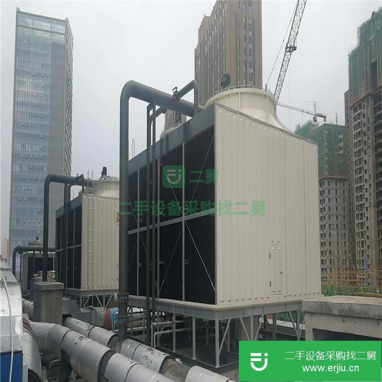 山東出售二手工業橫流式玻璃鋼冷卻塔