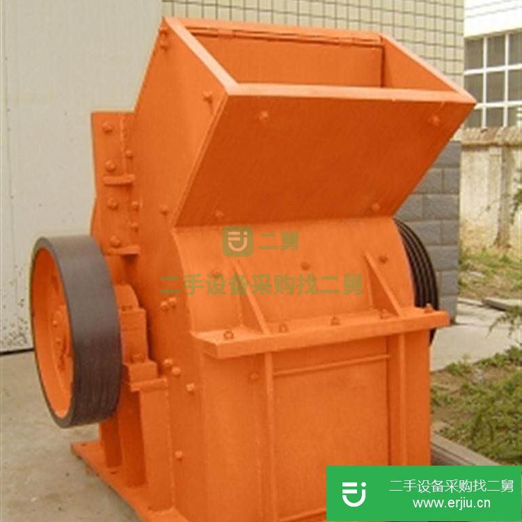 河南出售二手建筑水泥混凝土碎塊錘式破碎機