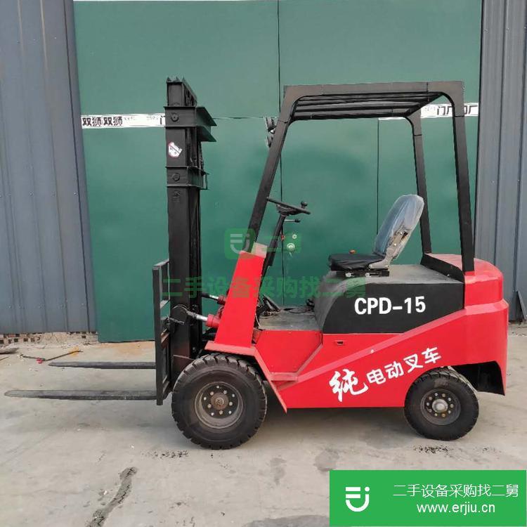 河北出售二手1.5噸電動叉車
