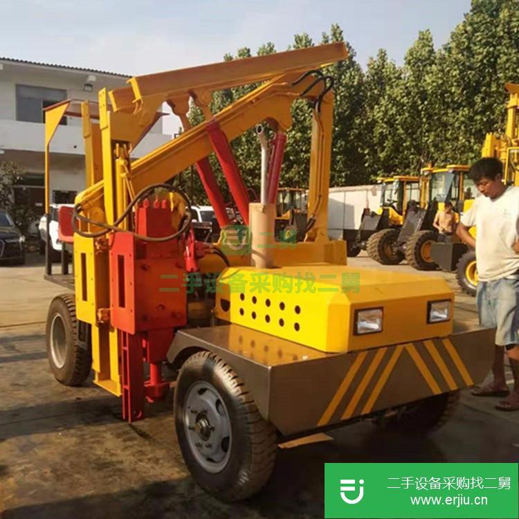 山東出售二手小型護欄打樁機