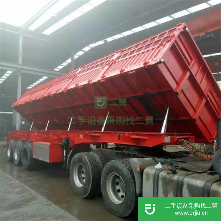 山東出售二手后翻自卸半掛車