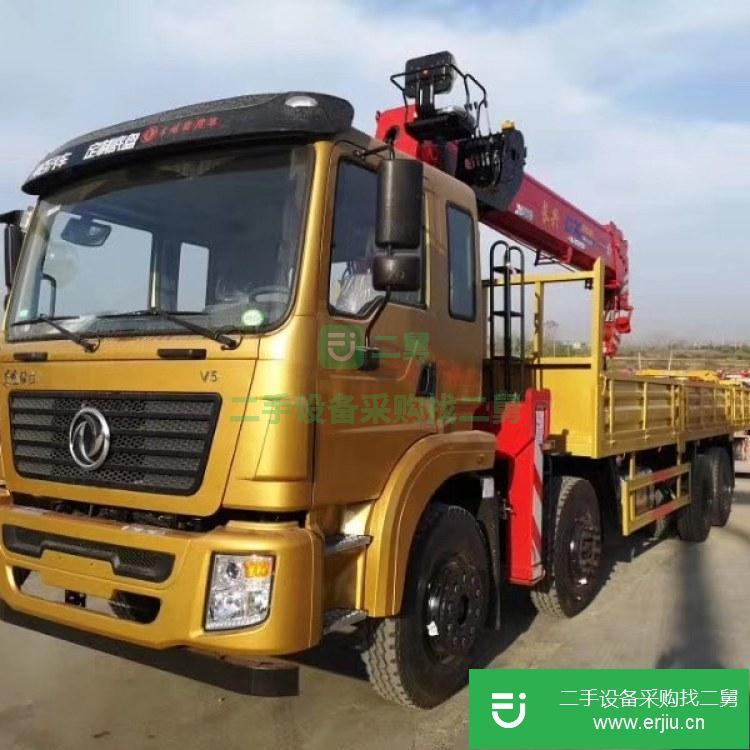 湖北出售二手東風八輪帶遙控的隨車吊