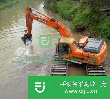 湖北出售二手斗山水陸兩棲220挖掘機