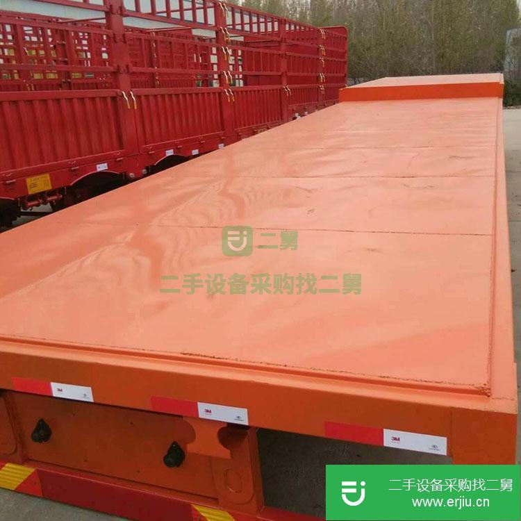 山東出售二手平板自卸半掛車(chē)