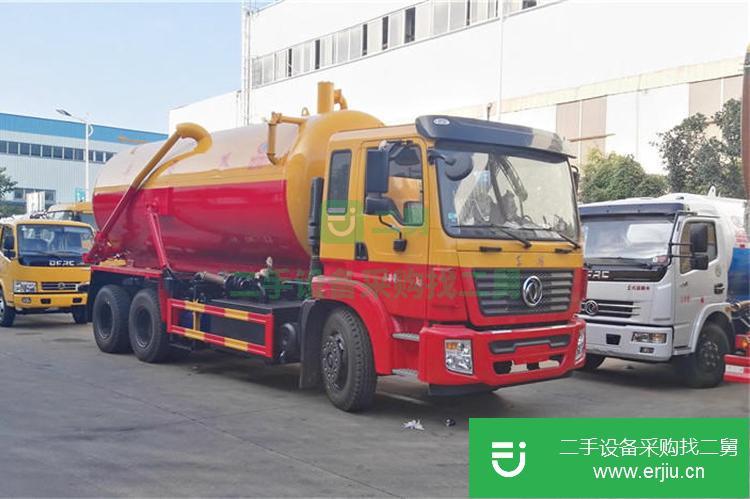 湖北出售二手東風國六后八輪18方吸污車