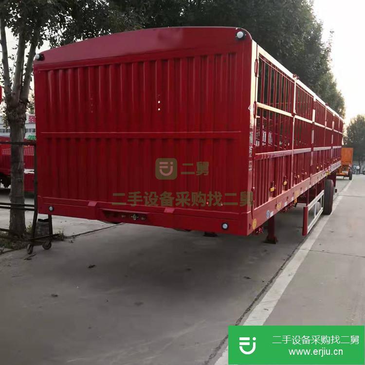 山東出售二手平板倉欄半掛車