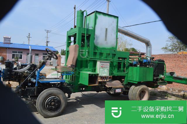 河北出售二手飼草壓塊機