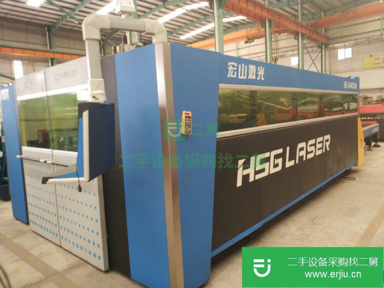 廣西出售二手宏山3000瓦激光切割機(jī)