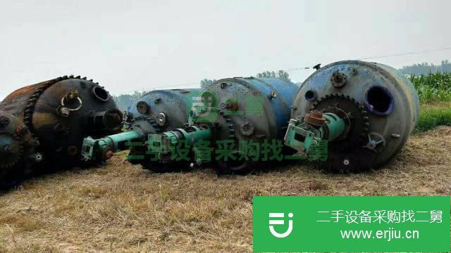 河北出售二手5噸搪瓷反應釜