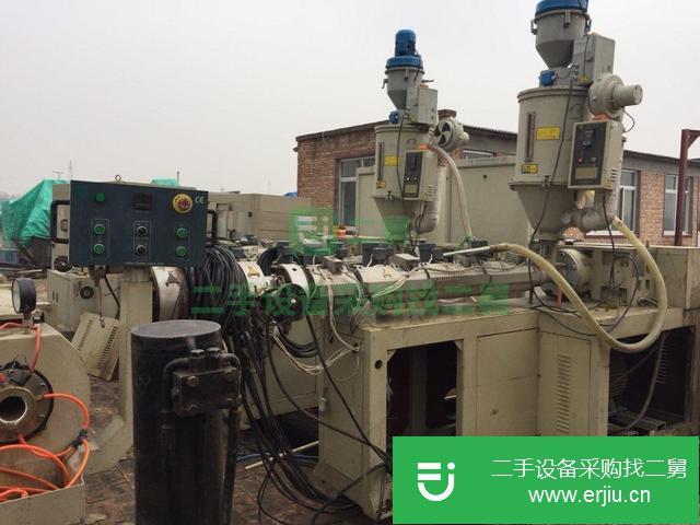 河北出售二手雙林55單螺桿擠出機