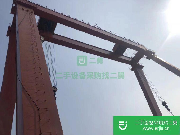 山東省出售二手75噸35米雙主梁門式起重機