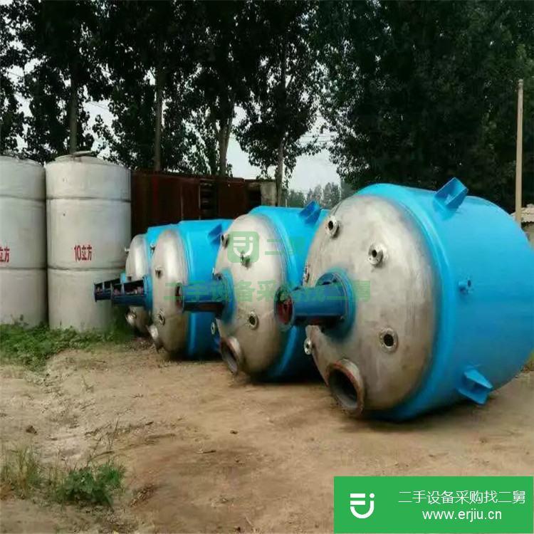 山東出售二手開式搪玻璃反應釜