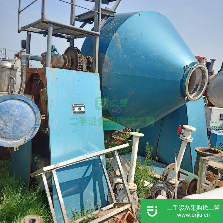 山東出售二手1000L-3000L搪瓷雙錐干燥機