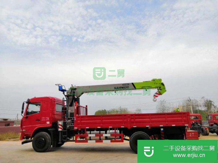 湖北出售二手單橋10噸隨車吊