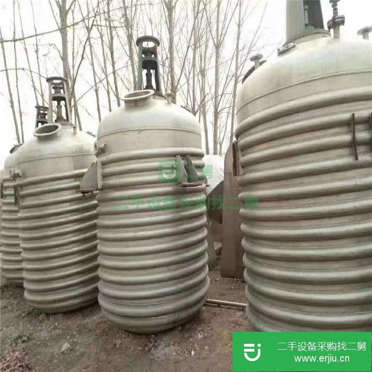 山東出售二手10立方搪瓷反應釜
